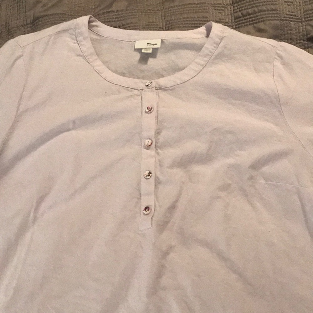 Pale lavender linen J Jill tunic